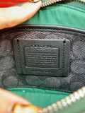  Túi Đeo Vai Coach Pouch Bag With Signature Canvas Màu Xanh Lá CJ797 