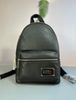Balo MARC JACOBS Logo Plate Leather Backpack Size M Màu Đen