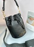  Túi Bucket Marc Jacobs Leather Bucket Bag in Black 