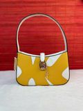  Túi Đeo Vai Michael Kors MK Lyra Small Color-Block Pochette Màu Trắng Phối Vàng 