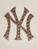  Áo Sweat MLB MONOGRAM Velvet Embo Big Lux Sweatshirts NEW YORK YANKEES 3AMTM1044 