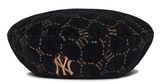  Mũ Nồi MLB Diamond Monogram Velvet Beret 3ACBVG016-50BKS Màu Đen 