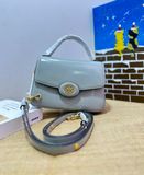  Túi Xách Tory Burch Small Robinson Spazzolato Leather Top-Handle Bag Màu Xám 147467 