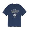Áo Phông MLB Basic Big Logo Mega Over Fit T Shirts NEW YORK YANKEES  3ATSB0553-50NYS Màu Xanh Navy