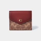  Ví Gập Coach Colorblock Coated Canvas Signature Wyn Small Wallet C2329 Màu Nâu Logo 
