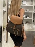  Balo Michael Kors MK Jet Set Large Logo Backpack Màu nâu phối viền nâu 35T1GTTB3B 
