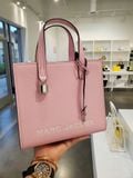  Túi Tote Marc Jacobs Mini Grind Coated Leather Tote Màu Hồng Phấn 