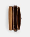  Túi Đeo Chéo Coach Cassie Croc-Embossed Crossbody Bag CV435 Màu Trắng Ngà 