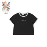  Áo Crop Top ADLV Belly Collage Logo Crop Màu Đen 