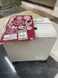  Vali ADIDAS Dán Sticker Có Ngăn Laptop Màu Trắng Size 22 Xách Tay Cabin 