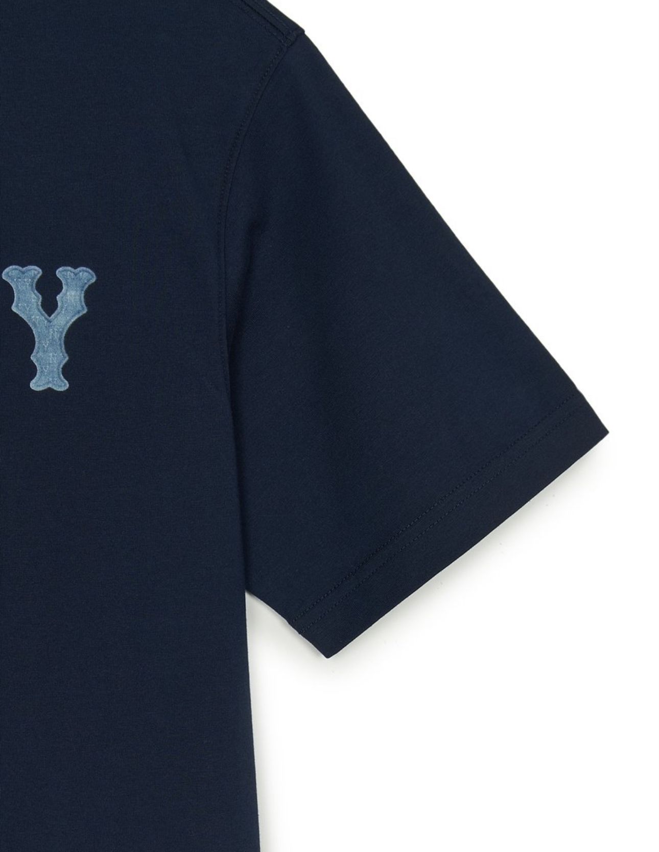 Áo Phông MLB Basic Coopers Denimlike Logo Overfit T Shrts