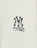  Áo Sweat MLB Basic Back Big Logo Overfit Sweatshirts NEW YORK YANKEES 3AMTB0551-50CRS Màu Trắng 