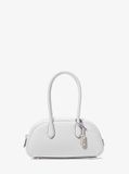  Túi Đeo Vai Michael Kors MK Lulu Small Pebbled Leather Satchel Màu Trắng 