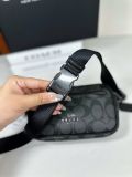  Túi Đeo Hông Coach Mini Belt Bag In Signature Canvas CN503 Màu Đen Logo 