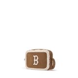  Túi Đeo Chéo MLB Basic Mouton Mini Cross Bag Boston Red Sox 3Acrs0746-43Cas Màu Nâu Viền Lông 