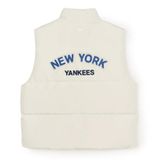  Áo Khoác Gile MLB Varsity Padded Vest New York Yankees Màu Trắng 3ADVV1046 