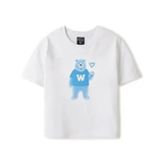  Áo Crop Top WHOAU Painting Steve Crop T-Shirt Powhrpe2596F Màu Trắng / Đen 