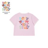  Áo Crop Top ADLV Belly Collage Logo Crop HỒNG 