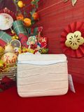  Túi Đeo Chéo Coach Cassie Croc-Embossed Crossbody Bag CV435 Màu Trắng Ngà 