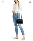  Túi Xách Marc Jacobs Leather Mini Cruiser Eyelet Top Handle Bag Màu Đen 