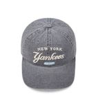  Mũ Lưỡi Trai MLB Color Denim Unstructured Ball Cap NEW YORK YANKEES 3ACPD035N-50GRS Màu Đen Xám 
