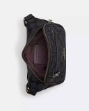  Túi Đeo Hông Coach Mini Belt Bag In Signature Canvas CN503 Màu Đen Logo 