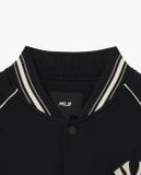  Áo Khoác Bomber MLB Jersey Cursive Varsity Jacket New York Yankees 3AJPV0734-50BKS Màu Đen 