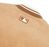  Áo Khoác Bomber MLB MLB Basic Small Logo Corduroy Baseball Jumpet Boston Red Sox  Màu Nâu Chữ B 3AJPB0324-43BGS 