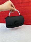 Túi Đeo Chéo Tory Burch Britten Matte Mini Top Handle Màu Đen Size 18 