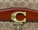  Túi xách Coach Studio Shoulder Bag In Signature Canvas Màu Nâu Logo C6639 