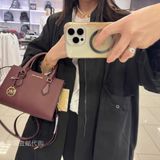 Túi Xách Michael Kors MK Sheila Small Satchel Màu Đỏ Đô 