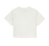  Áo Crop Top MLB Women`S Classic MONOGRAM Jacquard Crop T Shirts NEW YORK YANKEES 3FTSM0153-50IVS Màu Trắng 