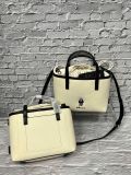  Túi Tote WHOAU Steve Canvas Tote Bag WHBGF2212A Màu Trắng Viền Đen 