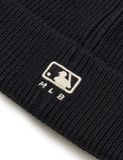  Mũ Len MLB Varsity Curlsive Mid Beanie NEW YORK YANKEES 3ABNVM146 Màu Trắng Kem / Đen 