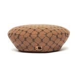 Mũ Nồi MLB Monogram Diamond Wool Beret Boston Red Sox 3ACBB0616-43BGD Màu Nâu 