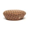Mũ Nồi MLB Monogram Diamond Wool Beret Boston Red Sox 3ACBB0616-43BGD Màu Nâu