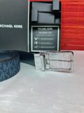  Thắt Lưng Nam Michael Kors Mens 4-in-1 Signature Canvas Belt Gift Set Box Màu Navy 