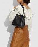  Túi Xách Coach Willow Bucket Bag Màu Đen C3916 