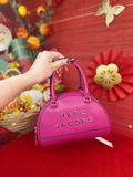  Túi Xách Marc Jacobs Small Leather Bowling Crossbody Màu Hồng Sen 
