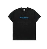  Áo Phông ADLV x HOSHI Chain Embossing Script Printing Short Sleeve T-Shirt Màu Đen Chữ Xanh 