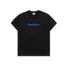 Áo Phông ADLV x HOSHI Chain Embossing Script Printing Short Sleeve T-Shirt Màu Đen Chữ Xanh