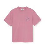 Áo Phông MLB Denimlike Monotive Over Fit T Shirts NEW YORK YANKEES 3ATSM1053-50PKP Màu Hồng 