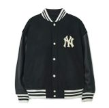  Áo Bomber MLB Wool Basic Varsity Jacket New York Yankees 3AJPV0634-50BKL Màu Đen 