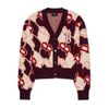 Áo Khoác Cardigan MLB Argyle Monogram Crop Cardigan Boston Red Sox 3FKCY0124-43WIS Màu Đỏ Hồng