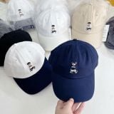  Mũ Lưỡi Trai Gấu WHOAU Basic Màu Trắng / Đen / Begi / Navy 