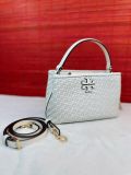  Túi Xách Tory Burch Britten Woven Micro Satchel Màu Trắng 156012 