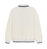  Áo Nỉ Sweat Polo MLB Sportive Varsity Over Fit Polo Sweatshirts NEW YORK YANKEES Màu Trắng 3AMTV0844-50CRS 