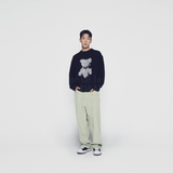 Áo Sweat Len Hoshi ADLV Pixel Bear Artwork Knit Black Màu Đen 
