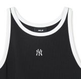  Áo Ba Lỗ MLB Women`S Basic Small Logo Ringer Crop Sleeveless NEW YORK YANKEES 3FTKB0443-50BKS 