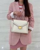  Túi Xách Michael Kors MK Whitney Medium Flap Satchel Màu Trắng Kem 